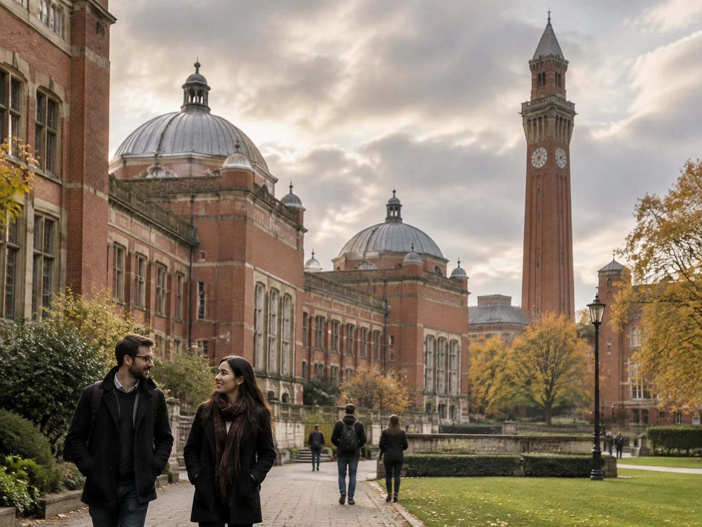 University of Birmingham campus and Old Joe clock tower